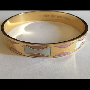 Kate spade enameled bow bangle top of the …